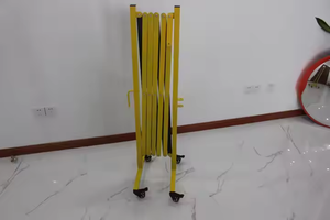 Custom Portable Crowd Temporary <b>Wheel</b> Traffic Road Safety Retractable Steel Barrier Aluminum Expandable Barrier - Product Image 2