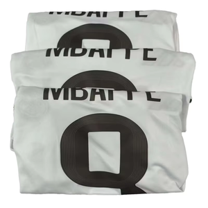 Seragam Sepak Bola Pria Vintage Mbappe Set Kostum Sepak Bola Kustom dengan Nomor dan Logo 100% Poliester Anti-Bakteri Perlengkapan Tim Lengkap - Product Image 1