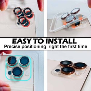 WEADDU Hawk Eye CD grain métal Len protecteur d'écran protecteur d'objectif de caméra pour iphone 16 15 14 pro max <span class=keywords><strong>Film</strong></span> de protection pour appareil photo - Product Image 3