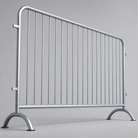 Barrière de contrôle des foules en acier, panneau de clôture galvanisé pour rallye électorale, rassemblement public