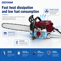 Tronçonneuse à essence 2 temps de qualité industrielle MS661, 5400W, robuste, pour la foresterie, la ferme, la coupe du bois, l'exploitation forestière, avec 1 an de garantie