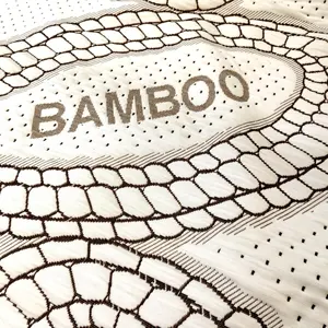 Housse de matelas à tricoter en bambou 28% bambou + 72% Polyester