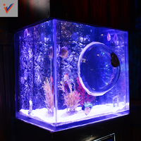300 Gallonen Großes Zylindrisches Umweltfreundliches Kunststoff-Aquarium