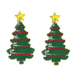 Boucles d'oreilles de Noël européennes et <span class=keywords><strong>américaines</strong></span>, bonhomme de neige, cloches, <span class=keywords><strong>béquilles</strong></span> de Noël, boucles d'oreilles pour cadeaux du Nouvel An - Product Image 4