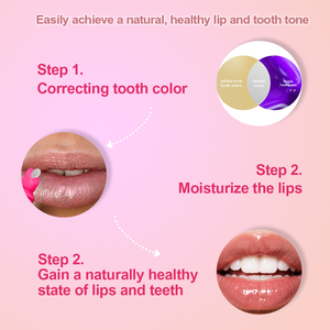 Sérum correcteur de couleur instantané Glorysmile V34 30 ml format voyage, dentifrice violet et <span class=keywords><strong>baume</strong></span> à lèvres hydratant 10 g, coffret soin - Product Image 2