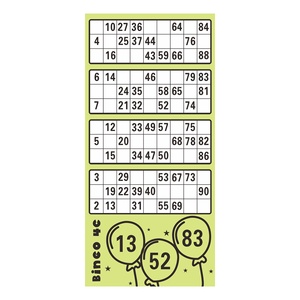 Tarjetas de Bingo Impresas por el Fabricante, Patrones de Tarjetas con Números Ganadores, Boletos de Papel, Tarjetas Multicolor - Product Image 6