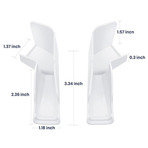 Goulotte de toit rectangulaire en nylon blanc étanche à fixation latérale pour accessoires de toit de camping-car D3112 - Product Image 2