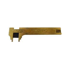 SUNTOOLS/STIPL Modelo 377A Medidor de Profundidad de Madera de Latón de 4 Pulgadas, Herramienta de Medición Cónica Tipo Baguette, Escala Precisa para Joyería - Product Image 1