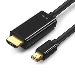 Vnew 1080P Mini DisplayPort זכר ל HDMI זכר כבל Mini DP כדי 4K HDMI כבל זהב מצופה Hdmi כבל 2m