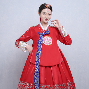 Ropa Coreana <span class=keywords><strong>para</strong></span> <span class=keywords><strong>Mujer</strong></span>, Traje Tradicional Multicolor, Hanbok, Vestido <span class=keywords><strong>de</strong></span> Danza con Lentejuelas <span class=keywords><strong>para</strong></span> Fiesta <span class=keywords><strong>de</strong></span> <span class=keywords><strong>Año</strong></span> Nuevo - Product Image 6