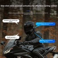 XBOON C2 - Nuevo Casco de Motocicleta Personalizado con Sistema de Comunicación en Grupo para Múltiples Personas, Walkie-Talkie para Auriculares, CVC Echo