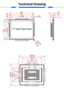 หน้าจอสัมผัสขนาด17นิ้วกรอบสี่เหลี่ยมแอนดรอยด์ WiFi <span class=keywords><strong>LCD</strong></span> สำหรับป้ายโฆษณาดิจิทัล - Product Image 6