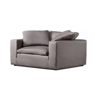 Canapé en cuir véritable de luxe personnalisable pour salon intérieur, mobilier en cuir pour villa, hôtel, résidence