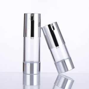 Nhà Máy Giá Luxury nhôm Acryl bạc không có không khí bơm 50ml bơm lại mỹ phẩm chai cho Huyết thanh dầu gội Lotion - Product Image 6