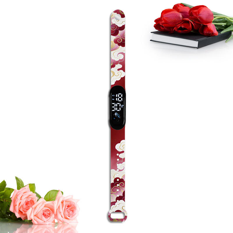 Nuages ​​​​de bon augure rouges de style chinois