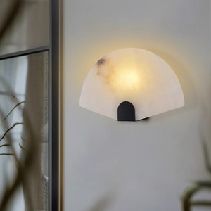 Lámpara de pared de mármol con fuente de luz LED de 220V para sala de estar, dormitorio, entrada, diseño minimalista - Product Image 3