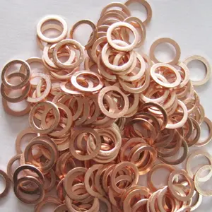 Arandela de cobre plana con almohadilla de cobre, materiales de sellado, precio de fabricante de China