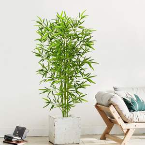 Simulation <span class=keywords><strong>Faux</strong></span> Bambou En Pot <span class=keywords><strong>D</strong></span>écoration Intérieure Bionique Bambou Plante Artificielle Fenêtre Aménagement Paysager Plante Verte Paysage - Product Image 3