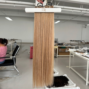 Extensions de cheveux humains bruts 100% alignés sur les cuticules, nouvelle conception Genius Weft, directement de l'usine, cheveux russes, nouveau Genius Weft - Product Image 4