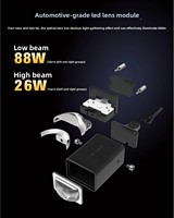 Ensemble de phares à LED matriciels pour Tesla Model 3 Model Y, commande tactile, feux de jour DRL, mise à niveau des feux antibrouillard, IP67, sans erreur CANBUS, 6000K