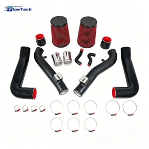 Kit d'admission d'air froid haute performance pour Nissan 370Z Infiniti G37 Q50 VQ37VHR 3.7L V6, tube en aluminium avec filtre à haut débit - Product Image 2
