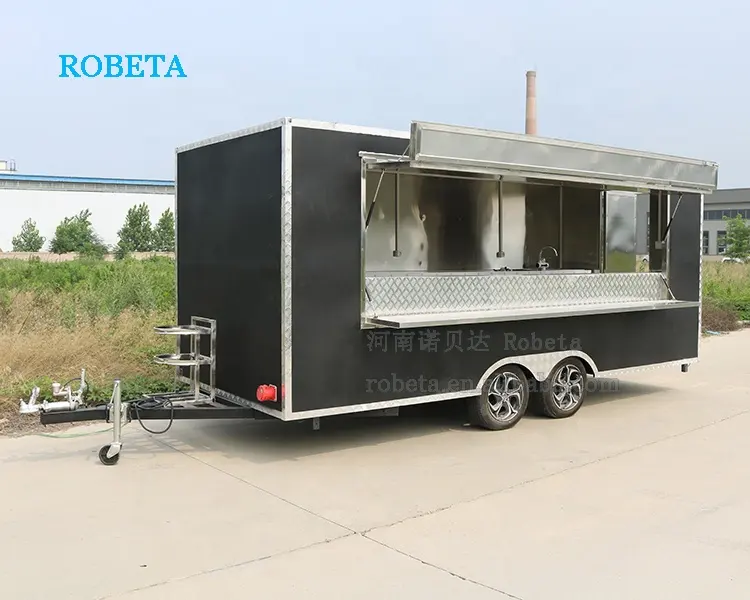 Grande cibo distributore automatico di camion gelato bolla tè cibo camion usat vend