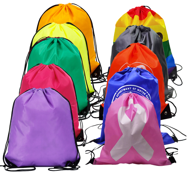 Promotional Wholesale Recyclable Drawstring Bag Cheap Custom Drawstring Bags Foldable Drawstring Polyester Bag