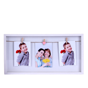 Nuovo arrivo semplice stile MDF corda di canapa durevole eco-friendly cornice per foto su misura colore orizzontale cornice sospesa - Product Image 1