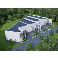 Edificio de metal prefabricado estructura de acero almacén/taller/fábrica/cobertizo de almacenamiento/hangar/pasillo/gimnasio con precios baratos