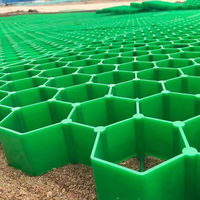 Grille d'herbe en plastique noir vert recyclé Pavés Grille de plantes de jardin en nid d'abeille Différentes tailles pour les jardins Parking
