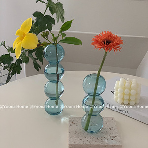 Vase à bulles en verre moderne 30cm-100cm, design boule transparente pour décoration de maison et de mariage - Product Image 3