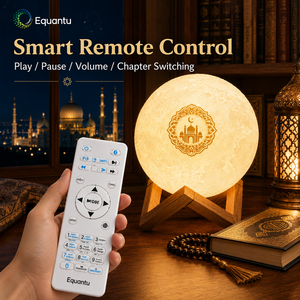 Equantu SQ168 Muslim Moon Quran <b>Speaker</b> Full Quran 8GB TF Card 17 Languages 15 Reciters Remote Control <b>Led</b> Light - Product Image 5