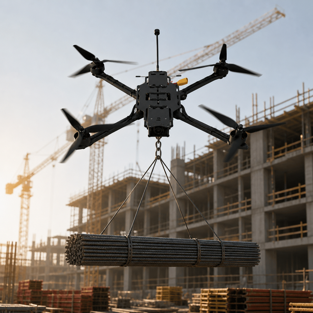 FY-FPV15-IND 15-Inch Industrial Lifting Drone 8kg Payload F405 FC ELRS 915MHz 5.8G 2.5W VTX 100A ESC 40min Cargo for Long