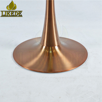 Base de table de bistrot de luxe en acier inoxydable brossé plaqué or rose, détachable, pour salle à manger et négociations, en promotion
