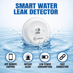 Détecteur de fuite d'eau intelligent sans fil RF longue portée avec moniteur de faible consommation d'énergie, contrôle à distance par application, maison intelligente - Product Image 1