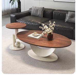 Mesa <span class=keywords><strong>de</strong></span> Centro <span class=keywords><strong>de</strong></span> Madera <span class=keywords><strong>de</strong></span> Lujo a Precio Accesible: Muebles <span class=keywords><strong>de</strong></span> Sala con Acabado en Nogal, Decoración Moderna y Versátil para el Hogar - Product Image 1