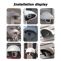 Universal Sun Rain Shade Camera Cover Shield para todos los estilos Outdoor CCTV Camera