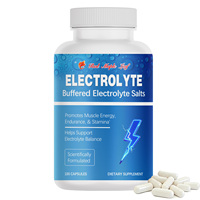 Capsules d'électrolytes avec du sodium et du potassium, complément minéral pour le soutien de l'hydratation, sans OGM