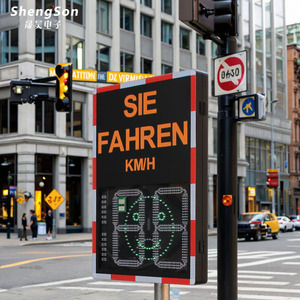 Panneau de signalisation radar solaire haute visibilité à affichage numérique LED <span class=keywords><strong>pour</strong></span> la sécurité routière dans <span class=keywords><strong>les</strong></span> zones scolaires et résidentielles - Product Image 4