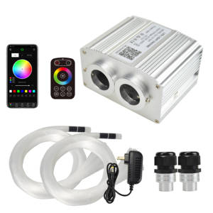 16W 12V LED Starlight Headliner Kit - 3m Mixed Fiber Optic Light Source with Touch <b>Control</b> & Flashing Effects for Car Roof - Product Image 1
