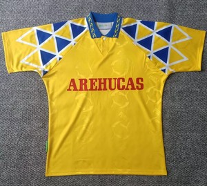 Camiseta Retro de Fútbol <span class=keywords><strong>Las</strong></span> <span class=keywords><strong>Palmas</strong></span> 1996, Uniforme de Fútbol Clásico Personalizable de Alta Calidad, 100% Poliéster de Secado Rápido - Product Image 1