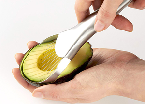 Outil de cuisine multifonctionnel en acier inoxydable 304 pour couper l'avocat, coupe-fruits dénoyauteur - Product Image 5