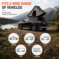 Tente de toit pliable RAYCIN avec coque extérieure en ABS pour le camping en montagne, abri pour véhicule, aventure