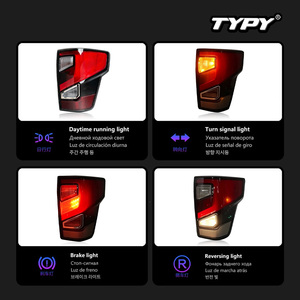 Feux arrière TYPY pour Nissan Titan 2016-2018 ; mise à niveau vers de nouveaux feux de jour à LED et clignotants. - Product Image 4