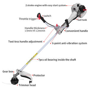 Débroussailleuse Thermique 72 cm³ 2 Temps, Coupe-Broussailles et Herbe à Essence - Product Image 2