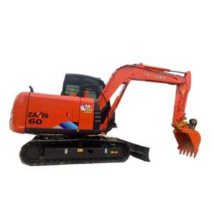 Excavadora Usada Hecha en Japón, Mini Excavadora Hitachi ZX60U de 6 Toneladas, Máquina Hidráulica de Orugas, Excavadora Hitachi en Venta - Product Image 1