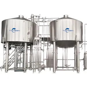 酒吧和酒吧用优质啤酒酿造系统-3000升发酵交钥匙厂，带酿造水壶