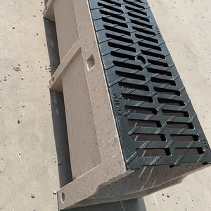 Calcia in calcestruzzo polimerico canale di drenaggio <span class=keywords><strong>U</strong></span> tipo resina calcestruzzo scarico canali di drenaggio del calcestruzzo prefabbricato con coperchio - Product Image 4