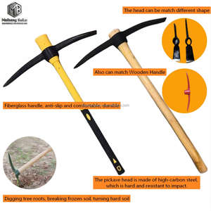 Pioche en acier noir peint de 1,5 kg, 1,8 kg, 2 kg avec manche – Fabricants chinois – Prix compétitif – Modèles P402, P406, P404, P407 - Product Image 5