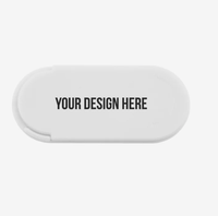 Cache-webcam promotionnel ultra-fin coulissant pour ordinateur portable et moniteur – Cadeau publicitaire avec logo personnalisé